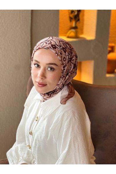 Modakaşmir Ivy Pattern Cotton Scarf
