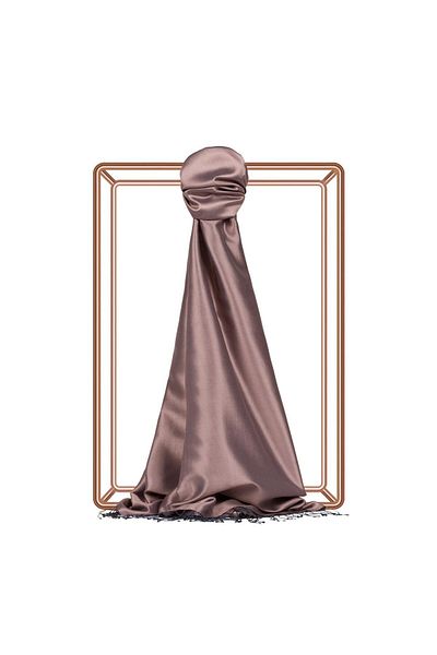 ipekevi Double Sided Solid Color Silk Shawl 00927-Hazy Lilac