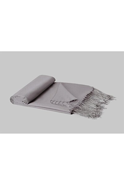 ARMANDA Çift Taraflı Düz Renk İpek Şal 3011-Sisli Pudra