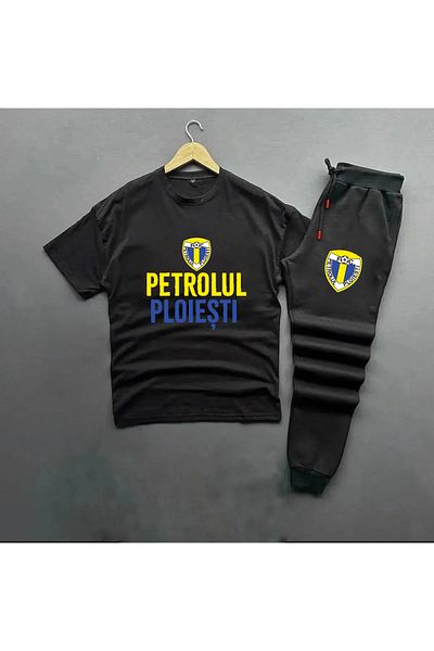 Pisa Art Copy - Petrolul Ploiești T-Shirt + Sweatpants 2-Piece Combination Set