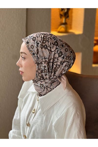 Modakaşmir Ivy Pattern Cotton Scarf