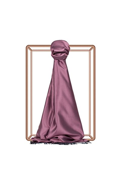 ipekevi Şal de mătase cu două feţe, culoare uni 00927-Dried Rose