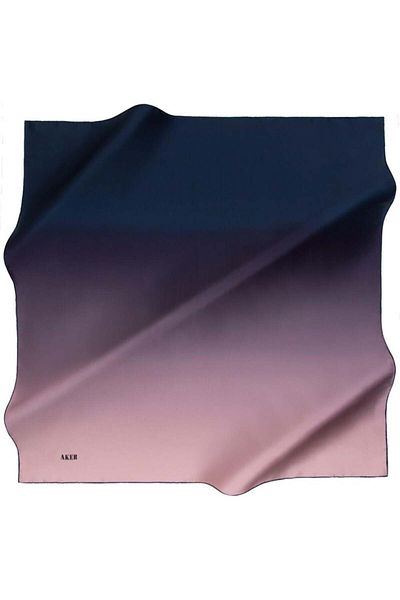 Aker Eșarfă din satin creponat de mătase degradată (TRANSIȚIE DE CULOARE). 7656701 -325
