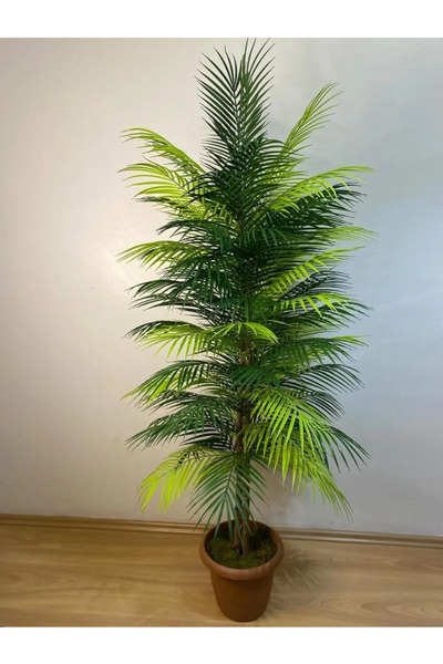 YEŞİLADA Yapay Areka Palmiyesi 70 Cm 27 Yaprak Bambu Ağaç Gövdeli