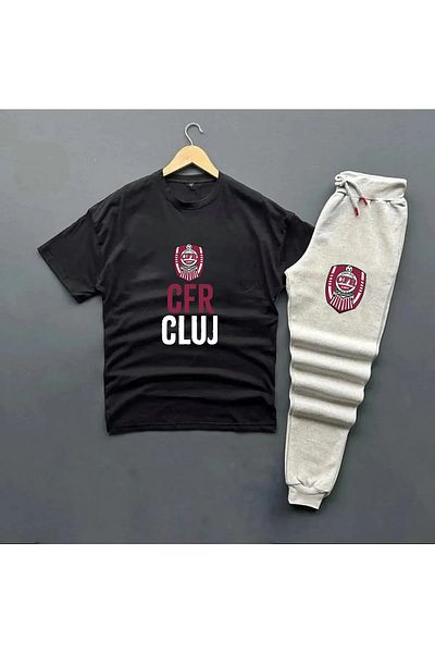 Pisa Art Fc Cfr Cluj T-Shirt + Sweatpants 2-Piece Combination Set