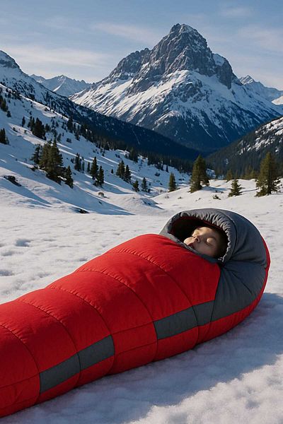 Goocamp Red -14.3 °   Sleeping Bag 220X80X55Cm