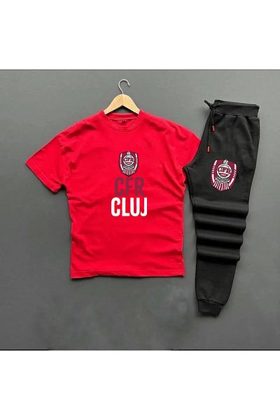 Pisa Art Fc Cfr Cluj T-Shirt + Sweatpants 2-Piece Combination Set