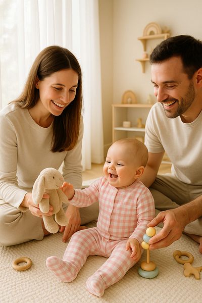 cimcim baby Plaid Baby Rompers