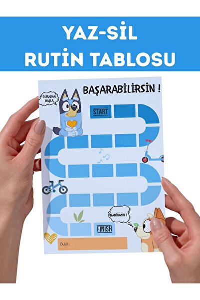 North And Peak Bluey تحت عنوان Summer Sil مخطط الروتين اليومي |   مخطط المسؤولية والمكافآت المغلف بطبقة PVC