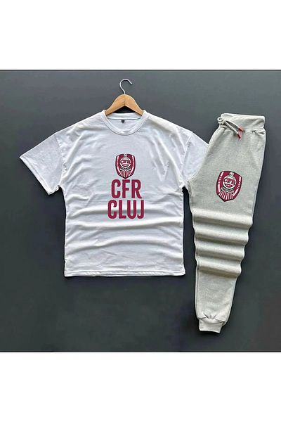 Pisa Art Fc Cfr Cluj T-Shirt + Sweatpants 2-Piece Combination Set