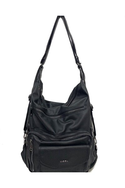 Just Polos Women's Black Shoulder Bag