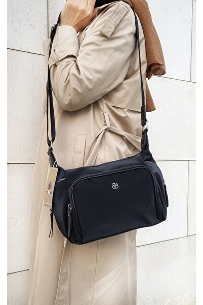 ÇANTAM GELSİN Geantă neagră de umăr pentru femei F0026