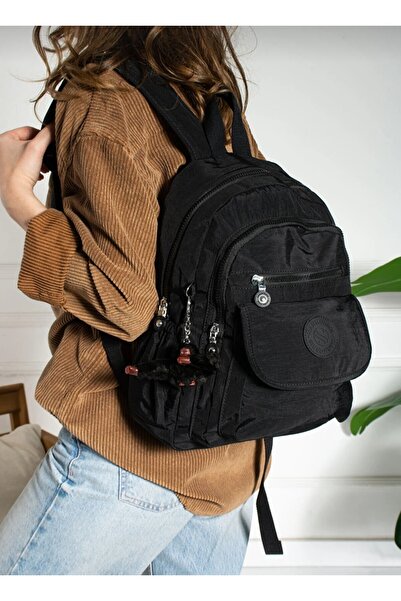 Just Polos CLINKIR FABRIC MULTI-COMPARTMENT ADJUSTABLE STRAP BACKPACK