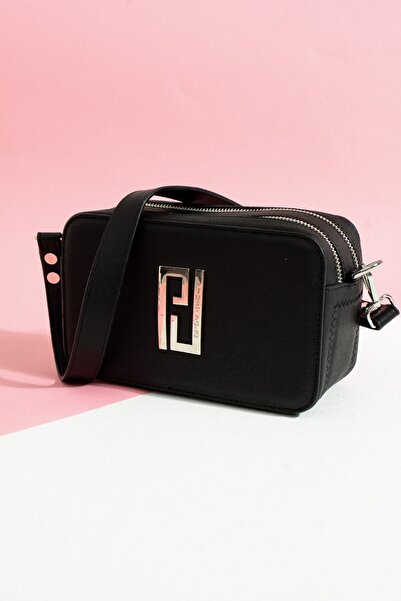 Just Polo JP حقيبة كتف نسائية سوداء من جوست بولو