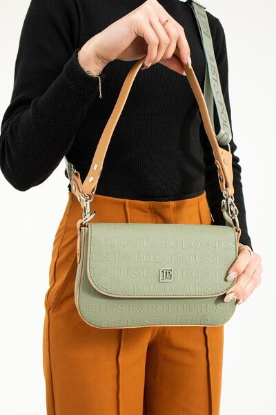 ÇANTAM GELSİN Geantă de umăr și crossbody verde pentru femei Justpolo