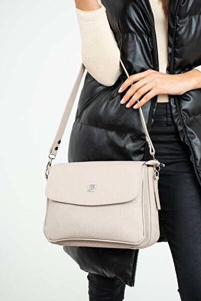 ÇANTAM GELSİN حقيبة كتف نسائية بحزامين و6 أقسام للكتف وحقيبة كروس Jp4063tm