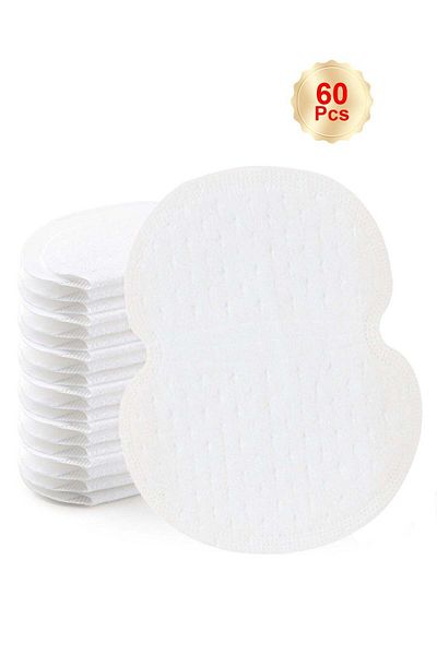 Sweat Pads 60 Count Disposable Invisible Sweat Absorbing Pads Ultra Thin Super Absorb Invisible Comfortable Non