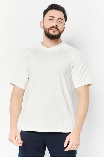 adidas Men Sportswear Fit Short Sleeve Outdoor T Shirt, White