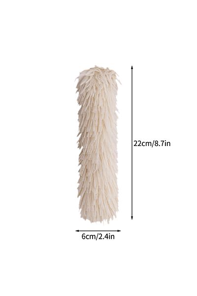 Choice s1Beige Plush Cat Chew Toy Catnip Self-hi Bite Toys Strip Pillow Teaser Toys for Cats Soft Interacti