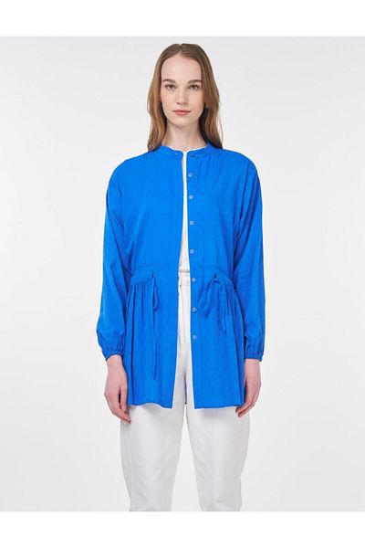 KYR Waist Gathered Viscose Tunic Saks