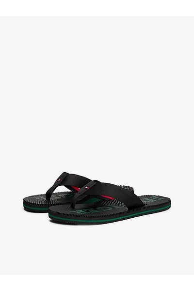 Tommy Hilfiger Men's Black Slippers Fm0Fm05443-Bds