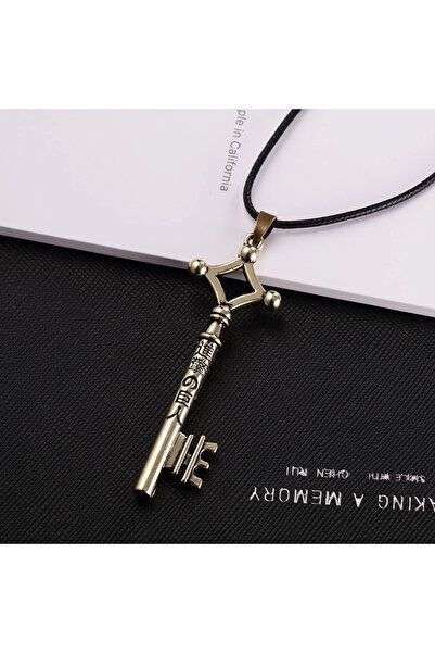 Choice قلادة هجوم العمالقة 2024 باللون البرونزي القديم، قلادة مفتاح إيرين، قلادة هجوم العمالقة، قلادة أنيقة من فينتا