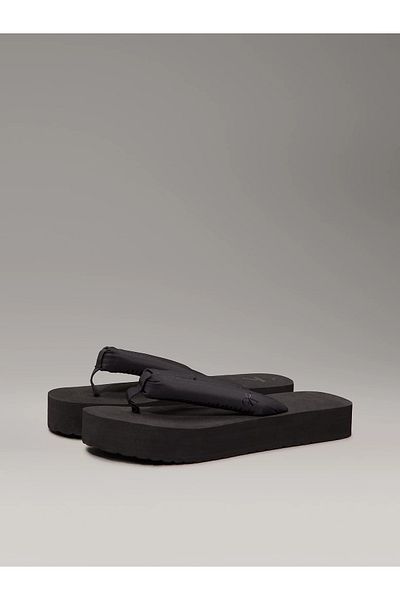 Calvin Klein Women's Platform Sole Orthopedic Flip Flops Black Slippers Yw0Yw01723-0Gj