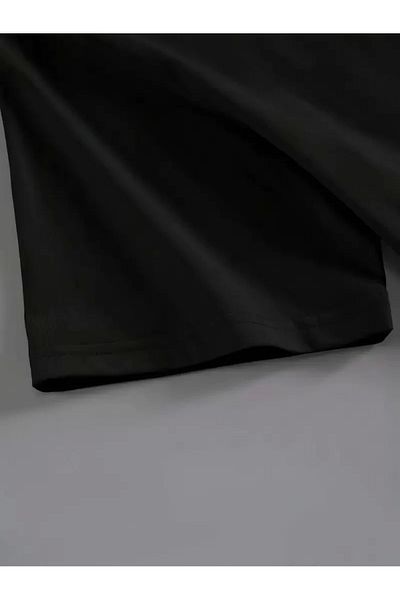 CVS 20/1 Compack Compack Printed Oversize Γυναικείο κοντομάνικο καλοκαιρινό μπλουζάκι με σχέδιο καφέ - Μαύρο