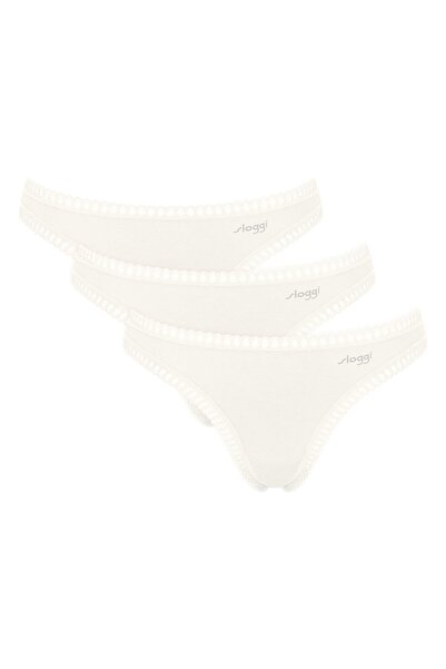 SLOGGI Damen Strings, 3er Pack - GO Crush String C3P, Unterhose, Stretch-Baumwolle