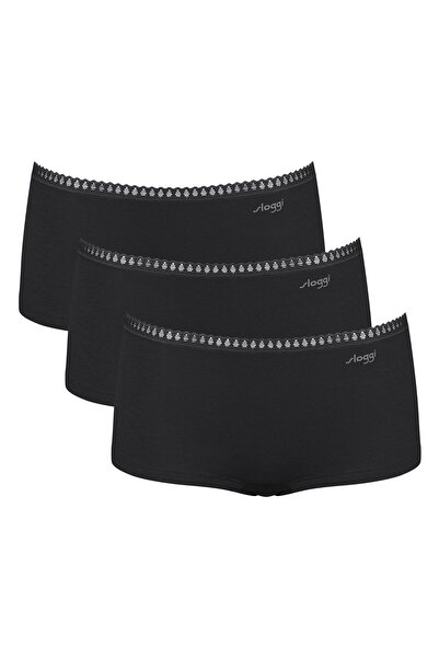 SLOGGI Damen Pantys, 3er Pack - GO Crush Short C3P, Unterhose, Stretch-Baumwolle