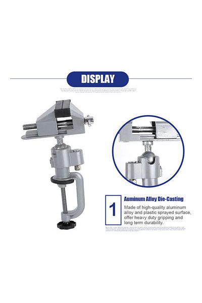 Generic Table Vise Silver 31x9x16cm