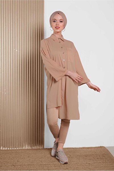 Alvina 4458 Model Asymmetric Cut Tunic