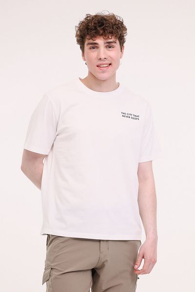 lumberjack Ml Renzo 11Urb4005 5Fx White Men's Short Sleeve T-Shirt