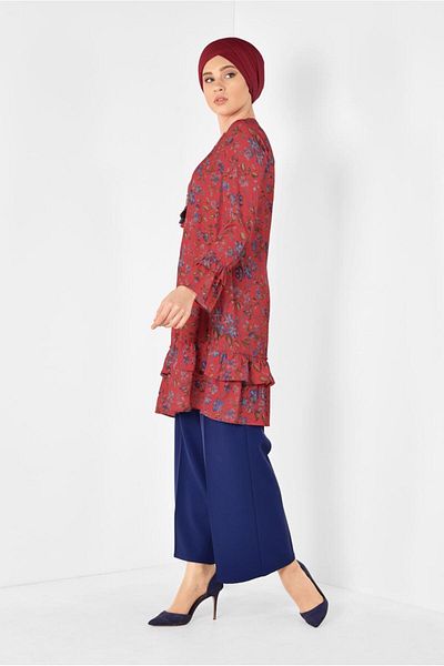 Alvina Tunic with Skirt and Sleeves Frill 4971