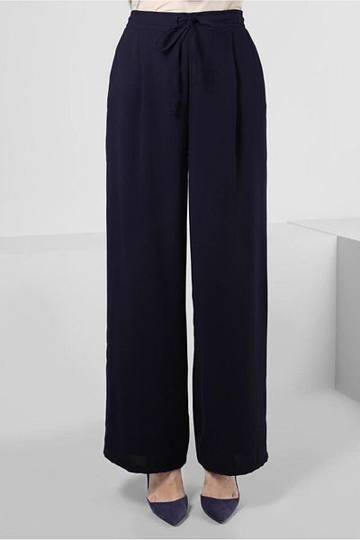Alvina Wide Leg and Laced Elastic Waist Trousers 70509