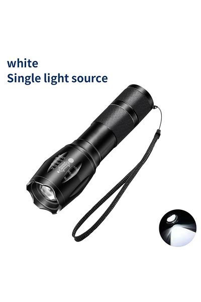 Choice single light source LED Aluminum Flashlight Outdoor Adventure Sports Emergency Flashlight Premium Bl