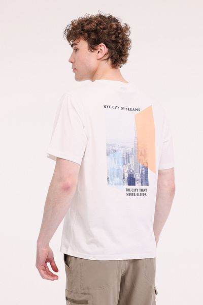 lumberjack Ml Renzo 11Urb4005 5Fx White Men's Short Sleeve T-Shirt