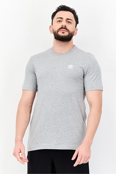 adidas Men Sportswear Fit Short Sleeves Outdoor T-Shirt, Grey