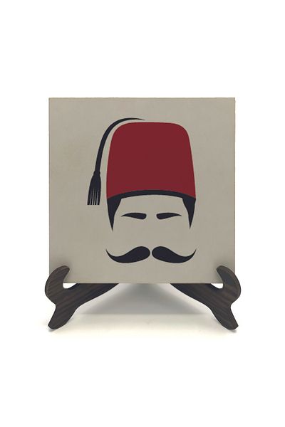 Sadrazam Ottoman Men's Icon Printed Mdf Desktop (10 X 10 Krt-109)