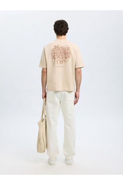 Selected Homme T-Shirt Loose Fit Print