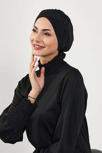 Aisha's Design قبعة سباحة حجاب بحزام (بحر، حمام سباحة)، B-31SN