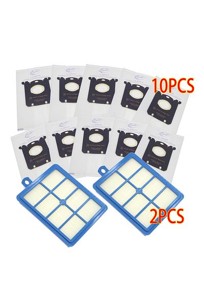 Choice 12pcs Replacement Hepa Filter Dust Bags for Electrolux Vacuum Cleaner S-BAG for Philips FC8614 FC905