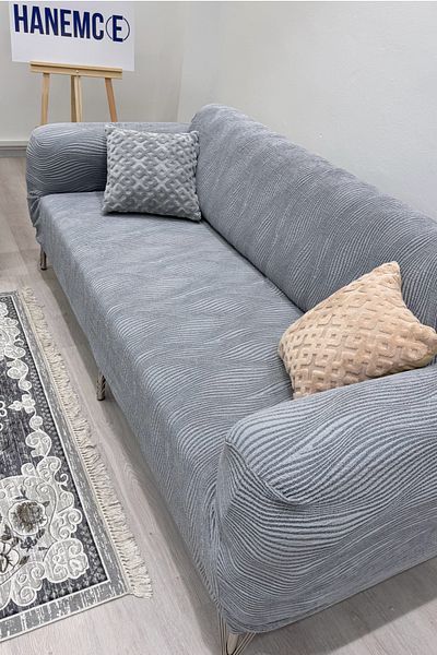 HaNemCe Jacquard 3-Seater Sofa Cover, Sofa Bed Sofa Cover (PRODUCT CONTENT 1PCS)