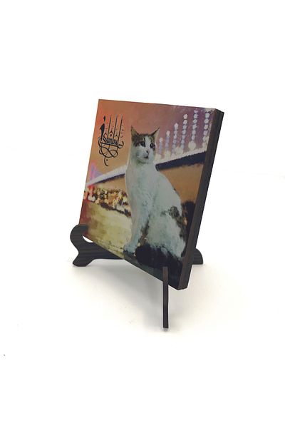 Sadrazam Istanbul Cat Printed Mdf Desktop (10 X 10 Krt-64)
