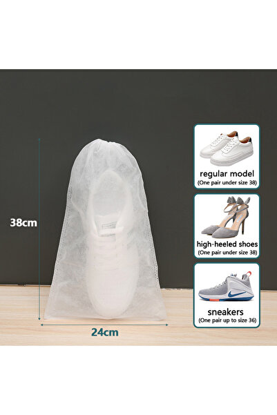 Choice 50 Pcs 24x38cm Portable Shoe Storage Drawstring Eco Storage Bag for Su...