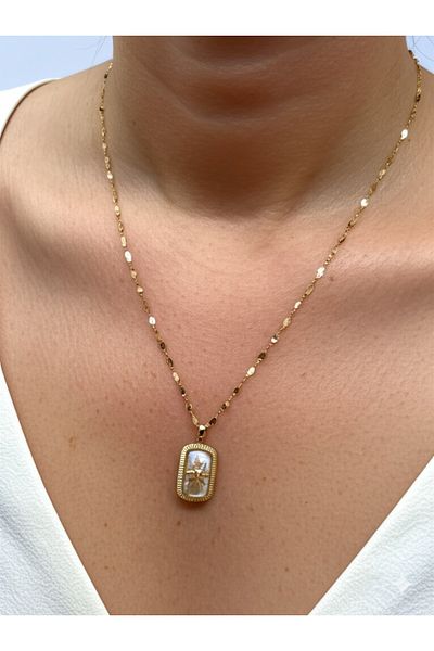 Esra Butik Hane 100% Steel Power Necklace |   Mineli |   Gold Color