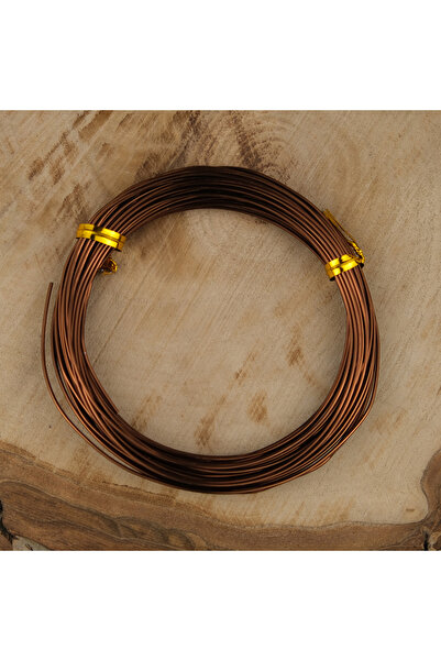 Prestij Boncuk Sârmă de cupru acoperită cu email de culoare cafea 1 mm Bijute...