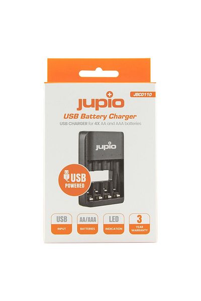 Jupio Jupio charger with fast charging, LCD, 4 SLOTS