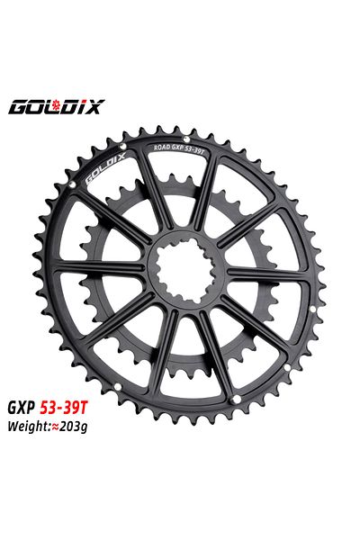 GOLDIX GXP 53-39T GOLDIX 22/20 Speed Double Chainring 50-34T 52-36T 53-39T Direct Mount Chainwheel for 20/2