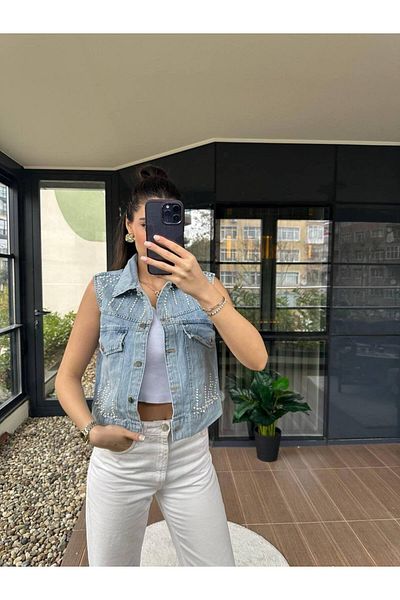 Fiori Pearl Jean Vest